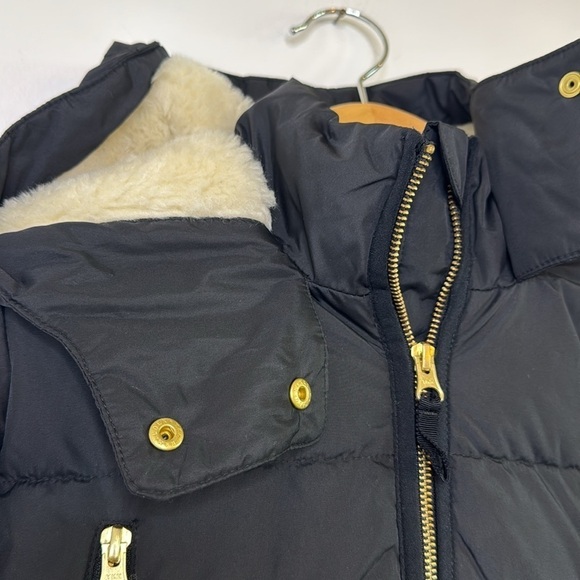 Crew Cuts Long Black Puffer Coat Girls Size M with PrimaLoft - Picture 3 of 10